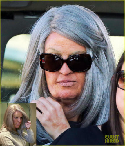 Old Age Disguise Make-Up on Khloe Kardashian for E! Network.